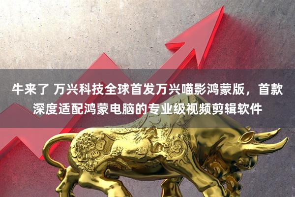 牛来了 万兴科技全球首发万兴喵影鸿蒙版，首款深度适配鸿蒙电脑的专业级视频剪辑软件