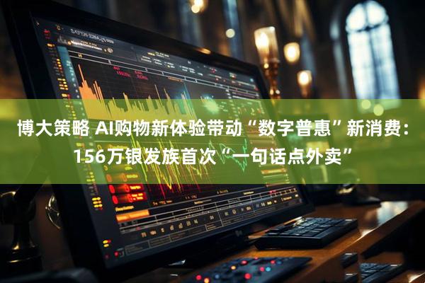 博大策略 AI购物新体验带动“数字普惠”新消费：156万银发族首次“一句话点外卖”